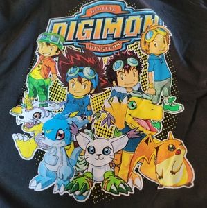 Digimon shirt xl and yugioh xl